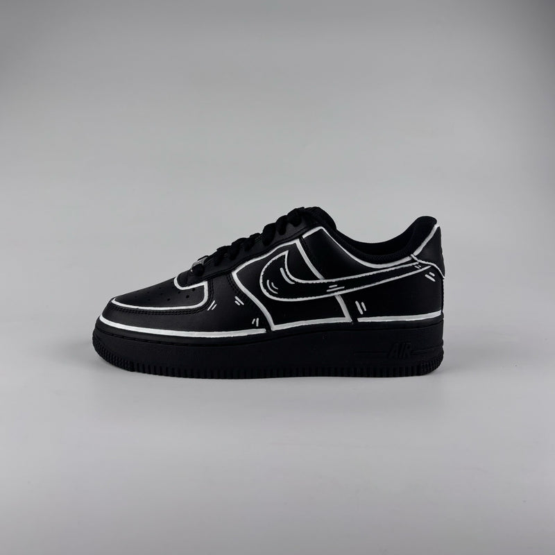 Nike Air Force 1 Black x Cartoon
