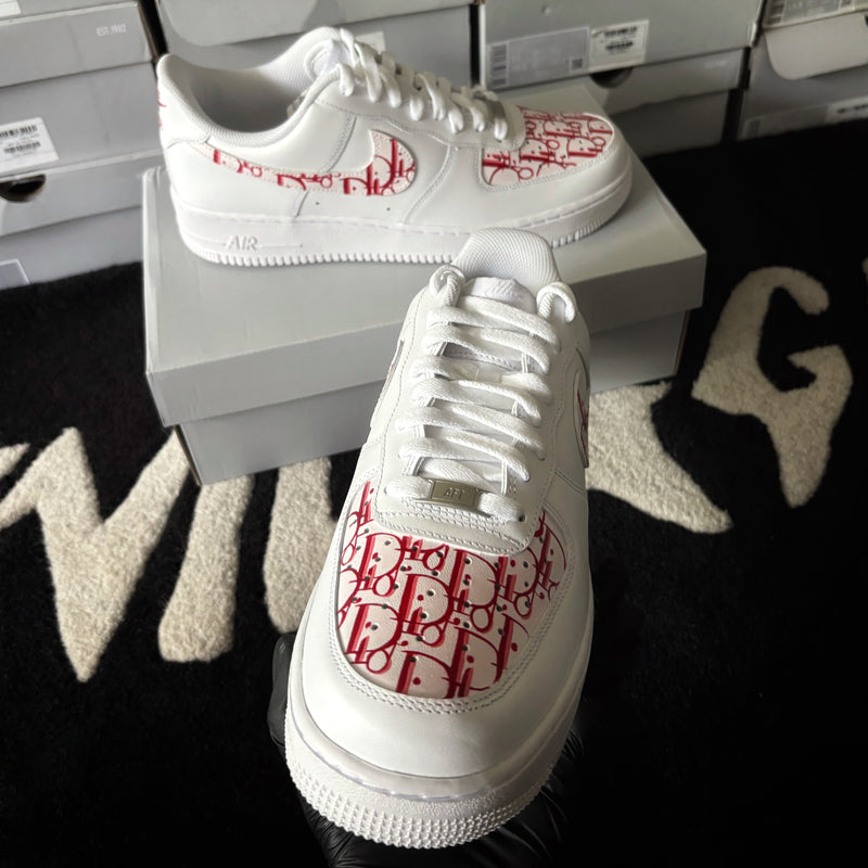 Nike Air force 1 x Red Dior Custom