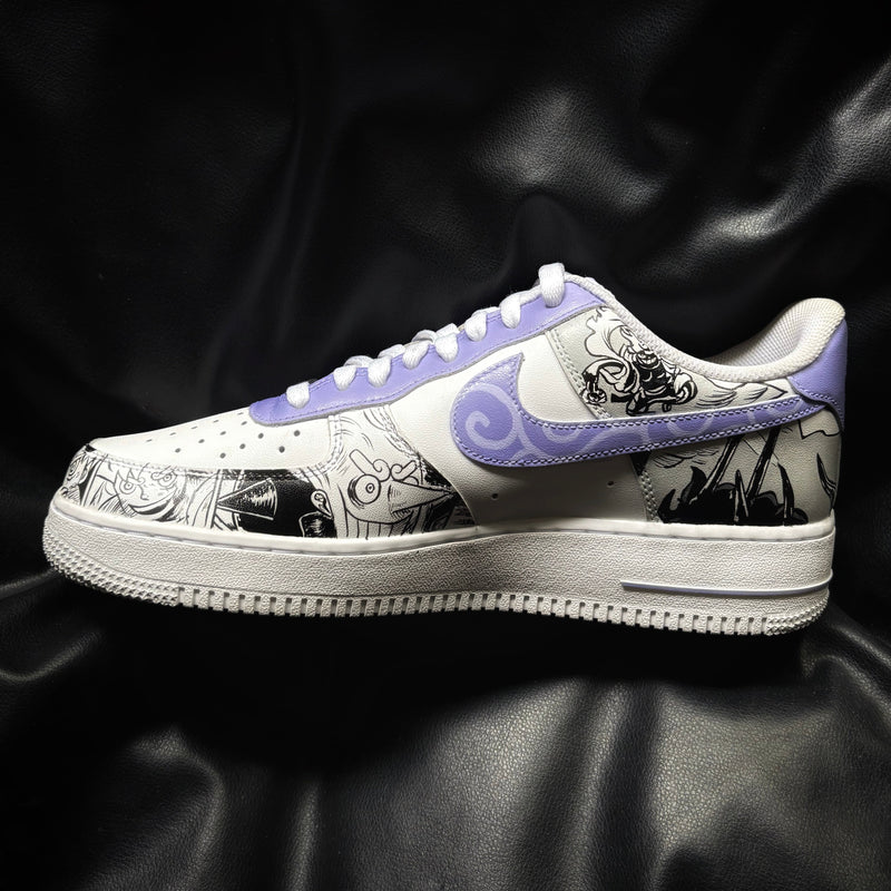 Nike Air Force 1 x Luffy Gear 5 x Sun God Nikka