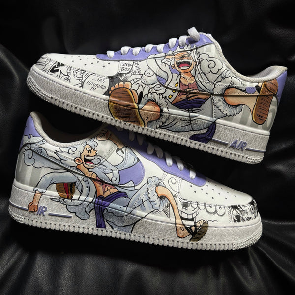 Nike Air Force 1 x Luffy Gear 5 x Sun God Nikka