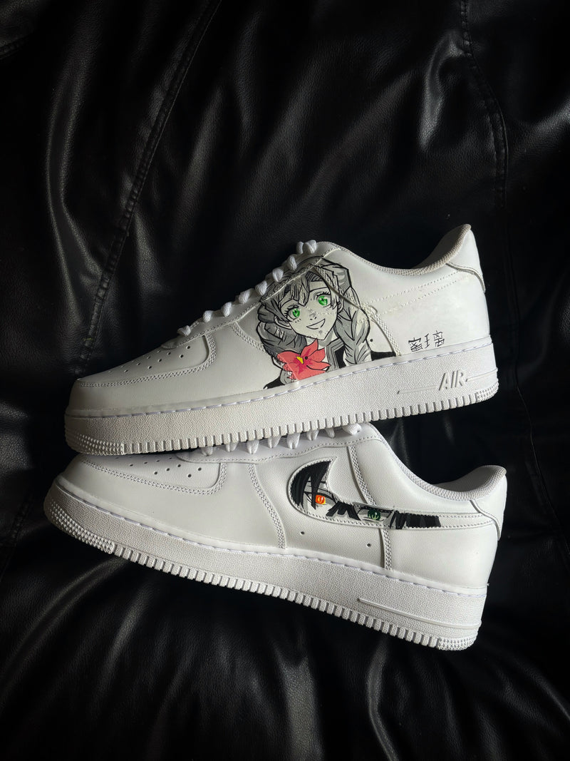 Nike Air Force 1 x Demon Slayer: Kimetsu no Yaiba (Kanroji × Iguro)