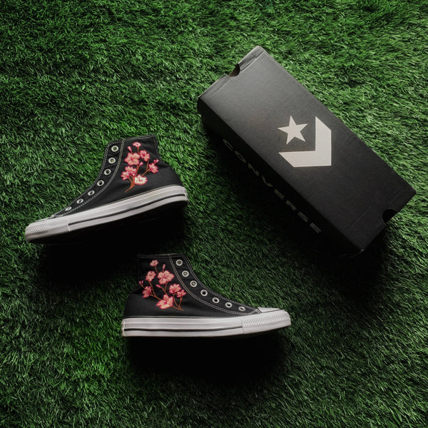 Converse x Cherry Blossom Embroidery