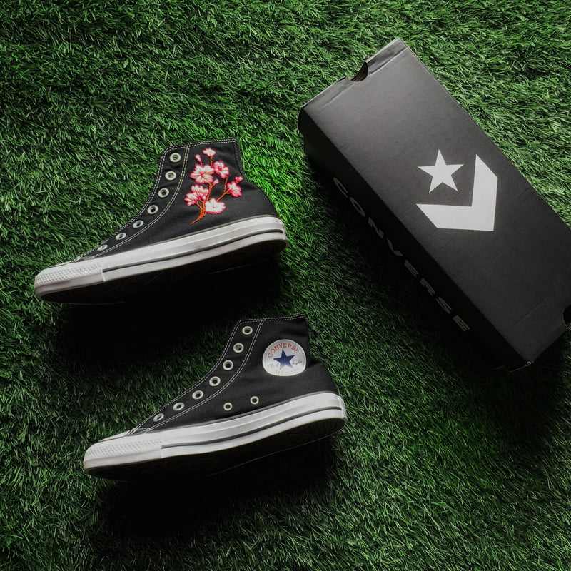 Converse x Cherry Blossom Embroidery