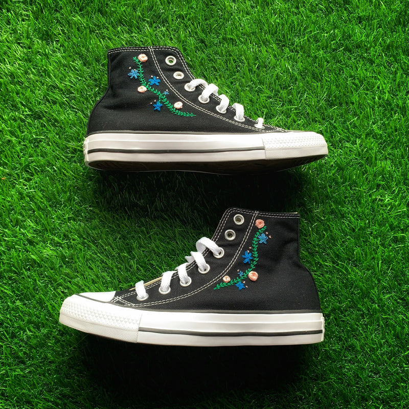 Converse x Flower Embroidery