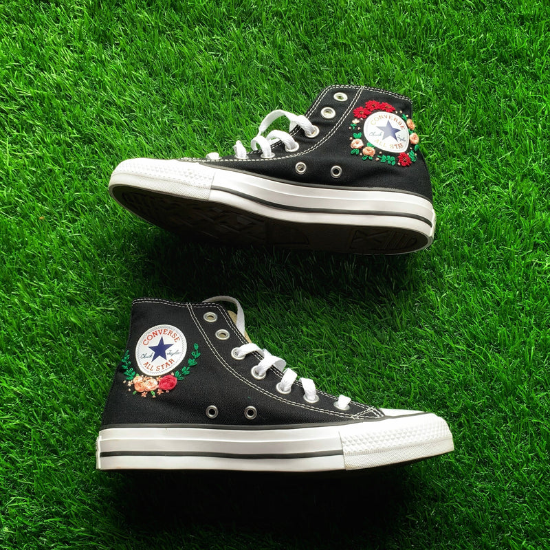 Converse x Flower Embroidery