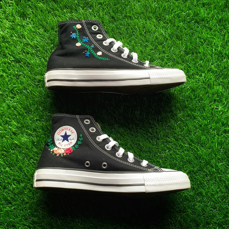 Converse x Flower Embroidery
