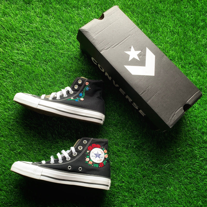 Converse x Flower Embroidery