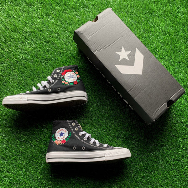 Converse x Flower Embroidery