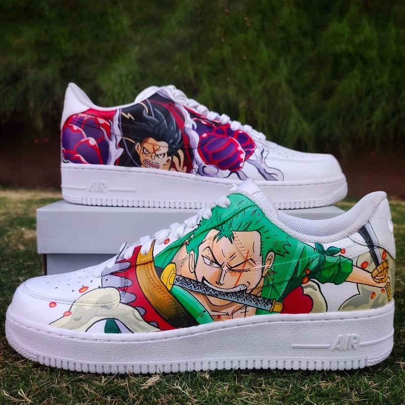 Nike Air Force 1 x Luffy x Zoro One piece