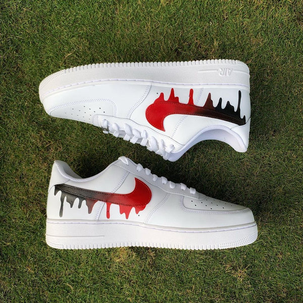 Nike Air Force 1 x Red Black Drip